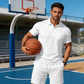 Zweiteiliges Sommer-Set für Herren aus Polohemd und Shorts