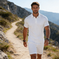 Zweiteiliges Sommer-Set für Herren aus Polohemd und Shorts