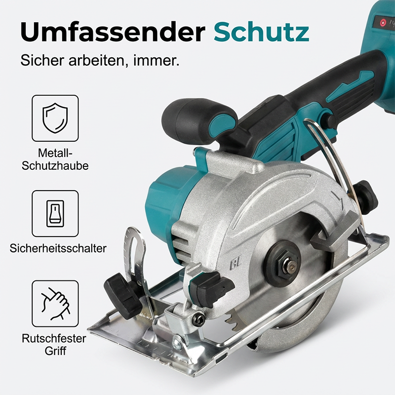 ⚡🛠️【Limitiertes Angebot:  50% RABATT!】 Hochgeschwindigkeits-Akku-Kreissäge mit bürstenlosem Motor – Leistungsstark, kabellos & präzise