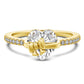 💍Funkelnder Silberring mit Herz-Schleife – feminin elegant als romantisches Geschenk🎀