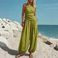 💃50% RABATT Elegantes Damen-Set Ein-Schulter-Top & Weite Hose🌸