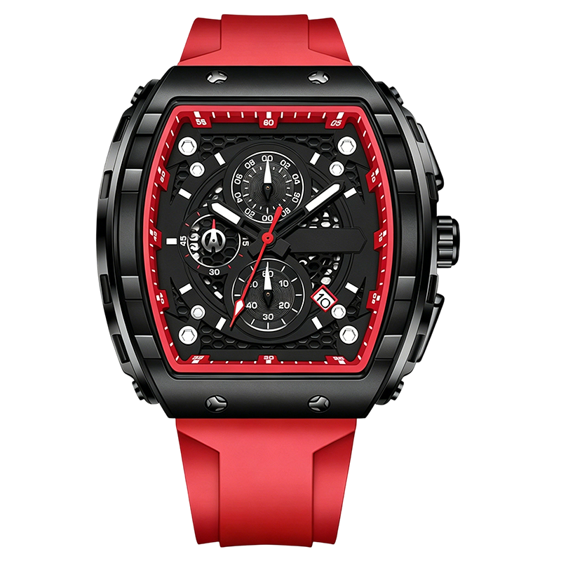 ⌚ 50% RABATT! 🏁 Herren-Chronograph mit Silikonarmband – Stoppfunktion, wasserdicht & sportlich-elegantes Design – perfekt für den aktiven Alltag oder besondere Anlässe 💪