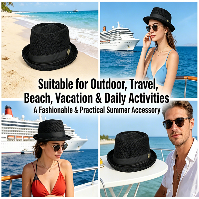 🧢 50% RABATT! ☀️ Atmungsaktive Mesh Fedora Hut – Leicht & UV-schützend – Perfekt für Herren & Damen, ideal für Outdoor-Aktivitäten, Strand oder Reisen – stilvoller Sonnenschutz mit Komfort 🎩✨