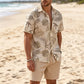 ✨Sommer-Sonderangebot 50% RABATT!🌴2-teiliges Set aus Hawaiihemd und Shorts für Herren👕