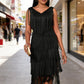 📢📢Letzter Tag – 50 % Rabatt!! ⏰Ärmelloses Flapper-Kleid für Damen mit V-Ausschnitt und Fransen✨