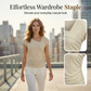 👚 JETZT 50 % RABATT! ✨ Asymmetrisches, gerafftes Damen-Top mit V-Ausschnitt – figurbetont, dehnbar und perfekt für Date-Nights, die Arbeit oder zum Kombinieren unter Blazern 💃