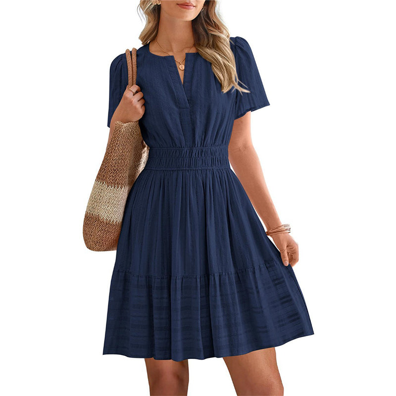 🌞 50% RABATT NUR HEUTE 👗 Damen Stufen-Minikleid – sommerlich, locker & verspielt 💫 Perfekt für Strand & Stadt