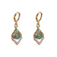 💎💧 Himmelblaue Tropfen-Creolen mit Drop-Effekt – elegante Hänger für Damen – Leichte, funkelnde Ohrringe für den täglichen Chic oder besondere Anlässe ✨