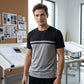 👕50% RABATT!🔥Herren Rundhals T-Shirt mit Farbblock-Design Atmungsaktiv Leicht Freizeitshirt
