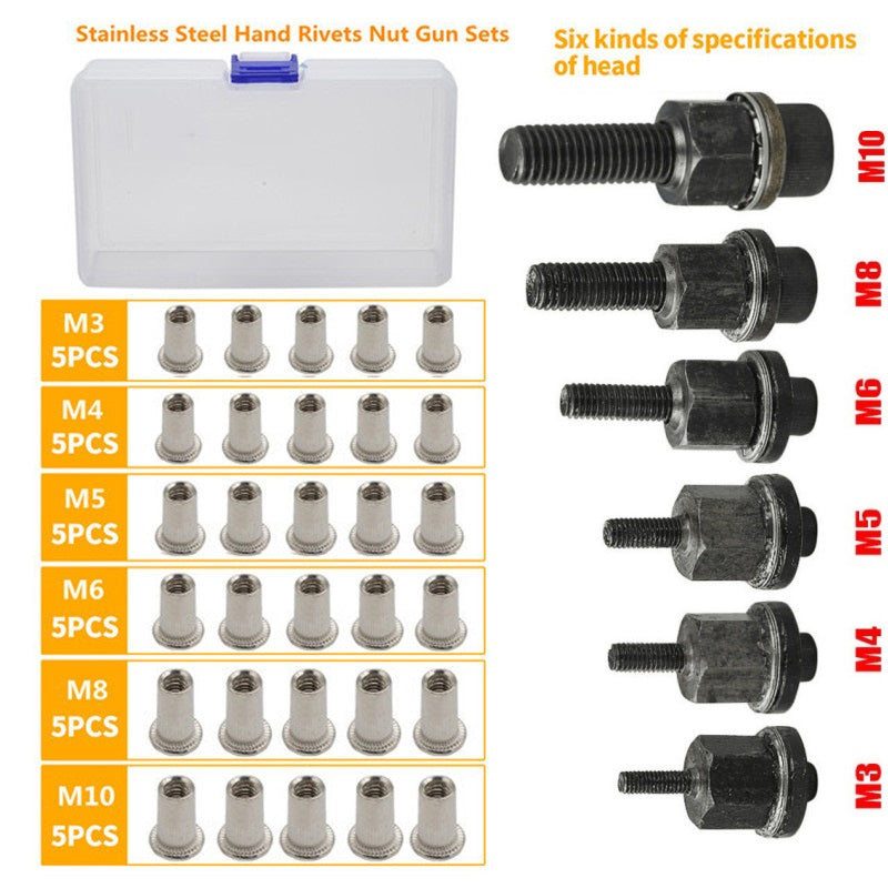 ⚙️50% RABATT!🔩Gewindeeinsatz Nietenmuttern Set – Kein Schweißen, kein Ausreißen der Schrauben mehr!
