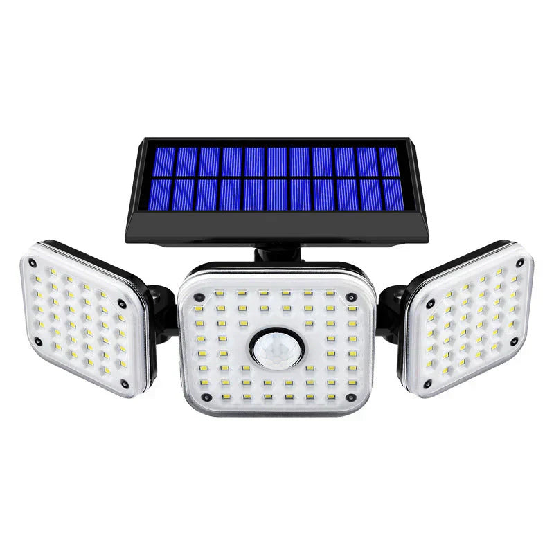 Solar Bewegungsmelderleuchte☀️✨Mehrere Leuchtenköpfe Außenlampe
