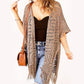 🧥 50% RABATT! ✨💙 💙 Boho Strick Cardigan mit Fransen ✨ Damen durchscheinender Lochstrick Überwurf | atmungsaktiver Sommer Strickjacke für Alltag & Abendoutfit