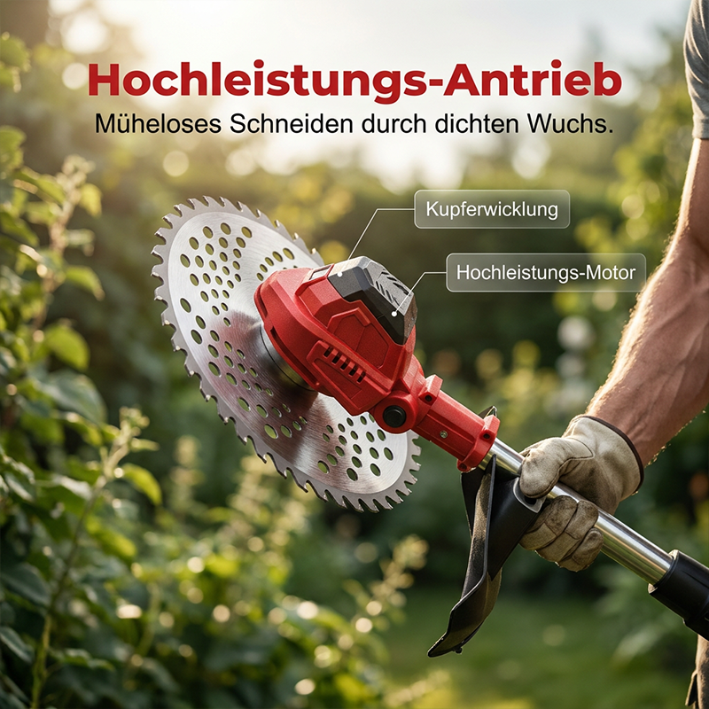 ⏰ 【50 % Rabatt + versandkostenfrei 🚚】⚡🌿 Kabelloser elektrischer Rasentrimmer mit bürstenlosem Motor – mehr Leistung, leiser Betrieb & längere Lebensdauer