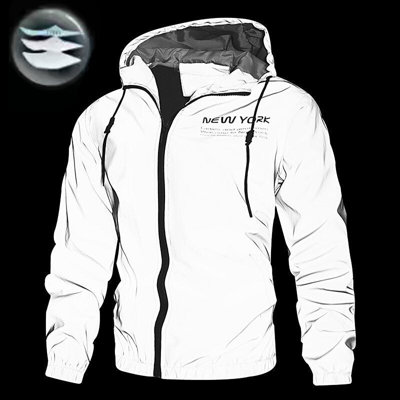 ✨Sommer-Sonderangebot 50% RABATT! 🥼Reflektierende Kapuzen-Windjacke für Herren