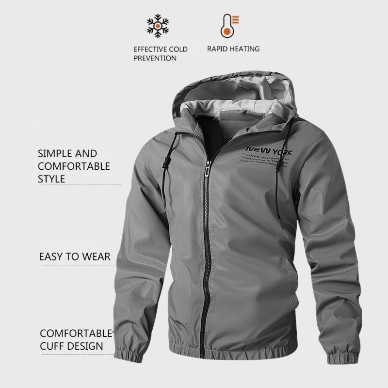 ✨Sommer-Sonderangebot 50% RABATT! 🥼Reflektierende Kapuzen-Windjacke für Herren