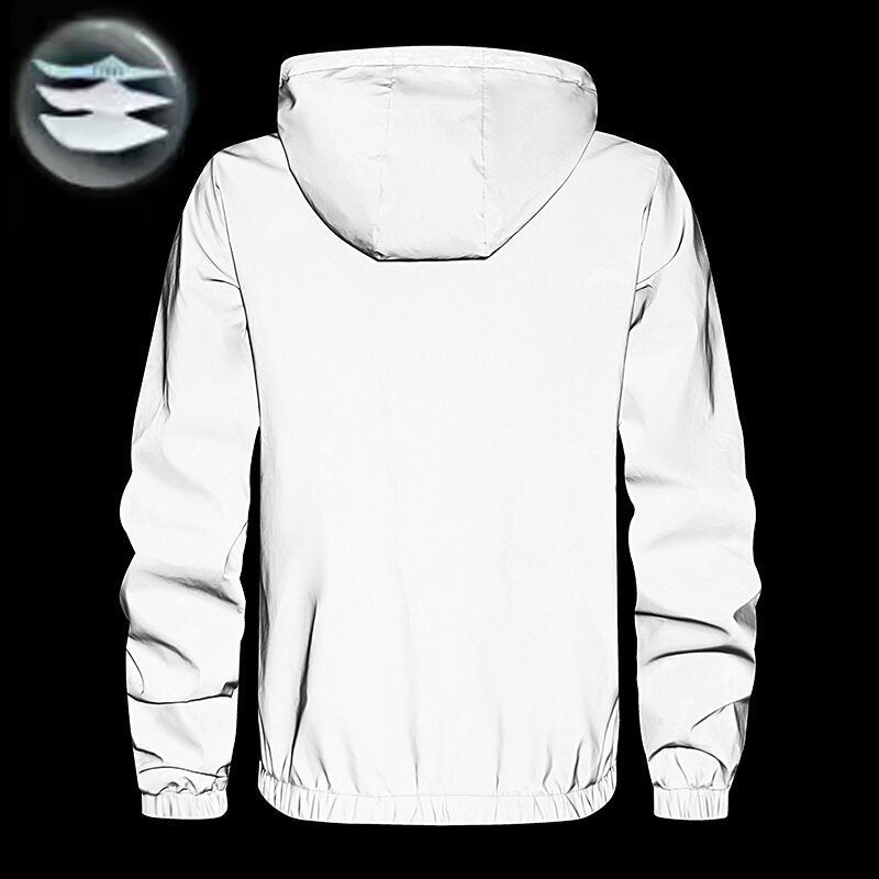 ✨Sommer-Sonderangebot 50% RABATT! 🥼Reflektierende Kapuzen-Windjacke für Herren