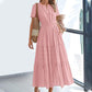 ☀️ Sommerliches Damen-Maxikleid mit V-Ausschnitt – Lässig, luftig & in vielen Farben erhältlich!