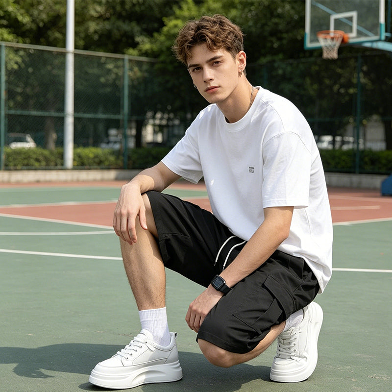 🩳 JETZT 50 % RABATT! 🔥 Lässige Herren-Cargoshorts mit Kordelzug – Leicht, mit vielen Taschen und elastischem Bund – perfekt zum Wandern, Reisen oder für heiße Sommertage ☀️