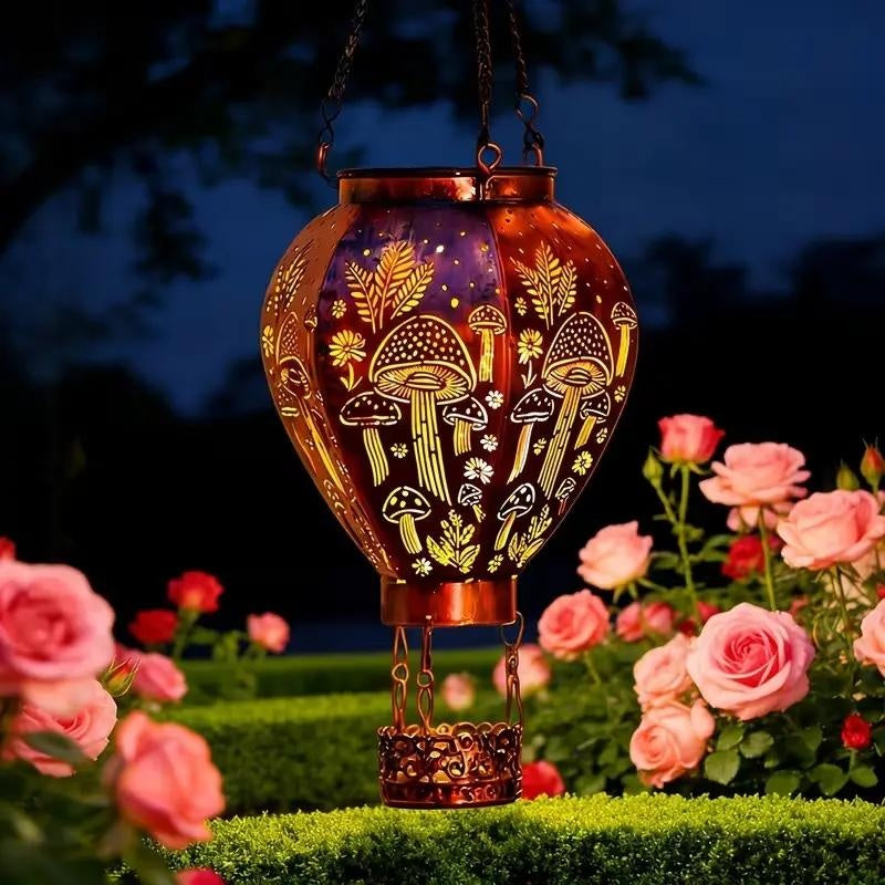 🎈 50% RABATT! ⏰ Solar-Heißluftballon-Hängeleuchte aus Eisen – Wetterfest & mit Lichtprojektion – Filigranes Muster, perfekt für Garten & Terrasse – schafft magische Stimmung im Außenbereich ☀️🌿