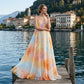✨Sommer-Sonderangebot 50% RABATT!💐Maxikleid für Damen im Wasserfarben-Look mit Neckholder