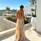 ✨Sommer-Sonderangebot 50% RABATT!💐Maxikleid für Damen im Wasserfarben-Look mit Neckholder