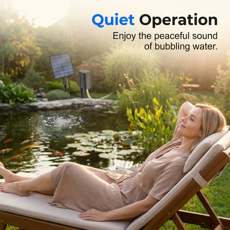 ✨Sommer-Sonderangebot 50% RABATT!🐟Solar-Teichbelüfter mit Luftpumpe