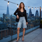 👖 💙 Damens High-Waist Destroyed Jeansshorts – Figurbetont, lässig & sommerlich ✨