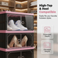 ✨ NUR FÜR BEGRENZTE ZEIT 50% RABATT!👟 Klappbarer & stapelbarer Schuhschrank mit Klarsichttüren