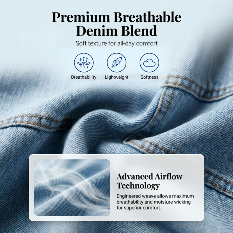 ⏳ Figurbetont, aber absolut nicht einengend! 🥰👗Der lässige Klassiker aus robustem, atmungsaktivem Premium-Denim zum halben Preis.
