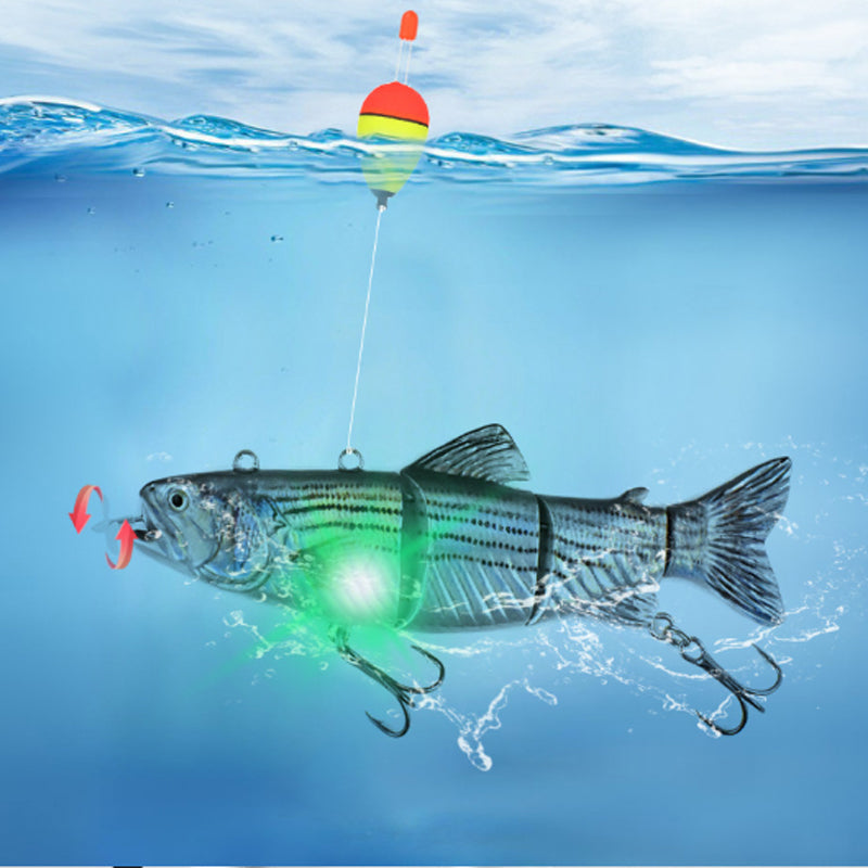 🐟Sonderangebot zur Angelsaison 50% RABATT! 🐟Elektronischer Angelköder mit mehreren Gelenken und LED-Beleuchtung