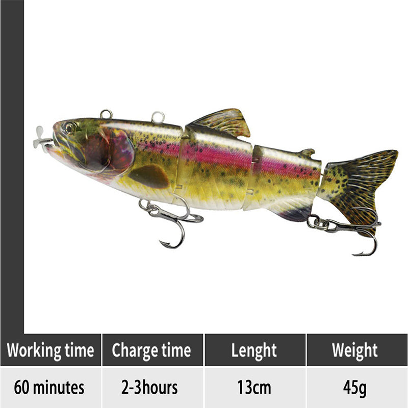 🐟Sonderangebot zur Angelsaison 50% RABATT! 🐟Elektronischer Angelköder mit mehreren Gelenken und LED-Beleuchtung