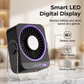✨Sommer-Sonderangebot 50% RABATT!❄️Tragbarer Tisch- und Wandventilator mit LED-Anzeige