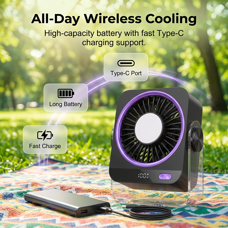 ✨Sommer-Sonderangebot 50% RABATT!❄️Tragbarer Tisch- und Wandventilator mit LED-Anzeige