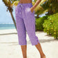 ⏰ Nur noch heute 50% Rabatt! 🌺 Damen Sommer Karierte 3/4 Hose | Leicht & luftig, lockere Passform für Strand & Alltag 👖
