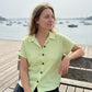 ✨Sommer-Sonderangebot 50% RABATT!👚Damen Lässiges Gestreiftes Knopfleisten-T-Shirt