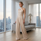 ✨Sommer-Sonderangebot 50% RABATT!🌸Eleganter Jumpsuit mit gekreuztem Neckholder-Ausschnitt