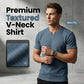 ✨Sommer-Sonderangebot 50% RABATT!👕Slim-Fit-Kurzarmhemd mit V-Ausschnitt für Herren