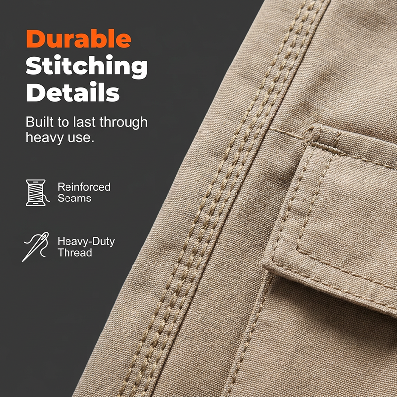 🩳 50% RABATT! ⏰ Herren stylische Arbeitskleidung Zip-Up Shorts – Robuste Verarbeitung & praktische Taschen – Perfekt für Werkstatt, Handwerk oder den aktiven Alltag – bequem und funktional 🔧