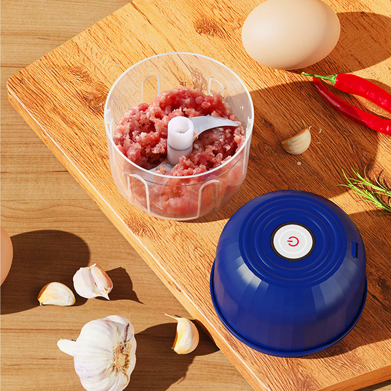 🔥 NUR SOLANGE DER VORRAT REICHT – 50% RABATT! 🎉 Kabellose elektrische Mini-Zerkleinerer – Waschbarer Behälter, schnelles Hacken von Fleisch, Zwiebeln & Gemüse für Knödel, Dips & Saucen