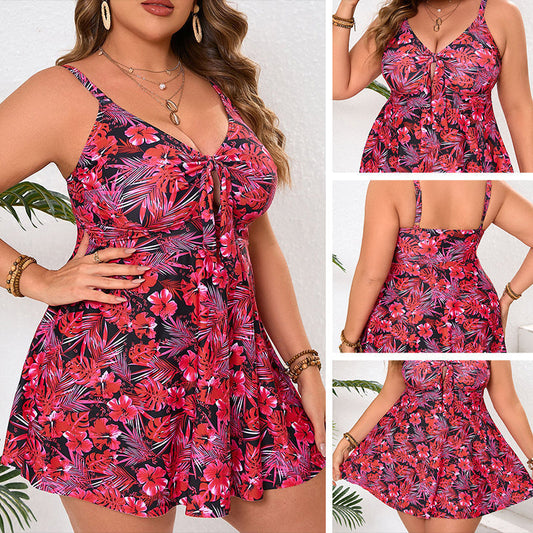 👙 Neu eingetroffen – 50 % reduziert! ☀️ Mini-Badekleid mit Spaghettiträgern und Triangel-Höschen (auch in großen Größen erhältlich)