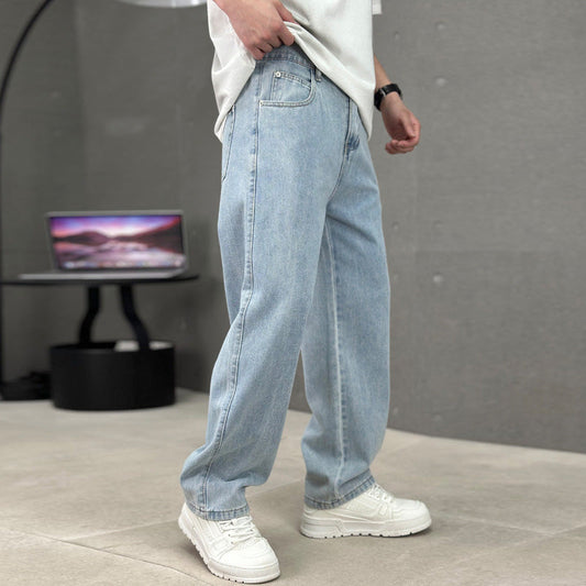 👖🔥 Men's Loose Fit Straight Leg Pants with Classic Pockets – 50% RABATT! Bequeme Hosen mit geradem Bein & klassischen Taschen. ✨💪