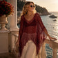 🏆💐 50% Rabatt! Letzter Tag! Sommer-Strick-Poncho mit Fransen – Leicht, Luftdurchlässig & Vielseitig für Strand & Freizeit