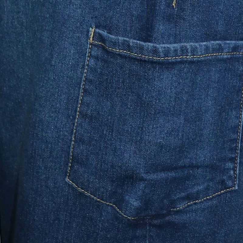 Asymmetrische Damen-Wickelhose mit weitem Bein