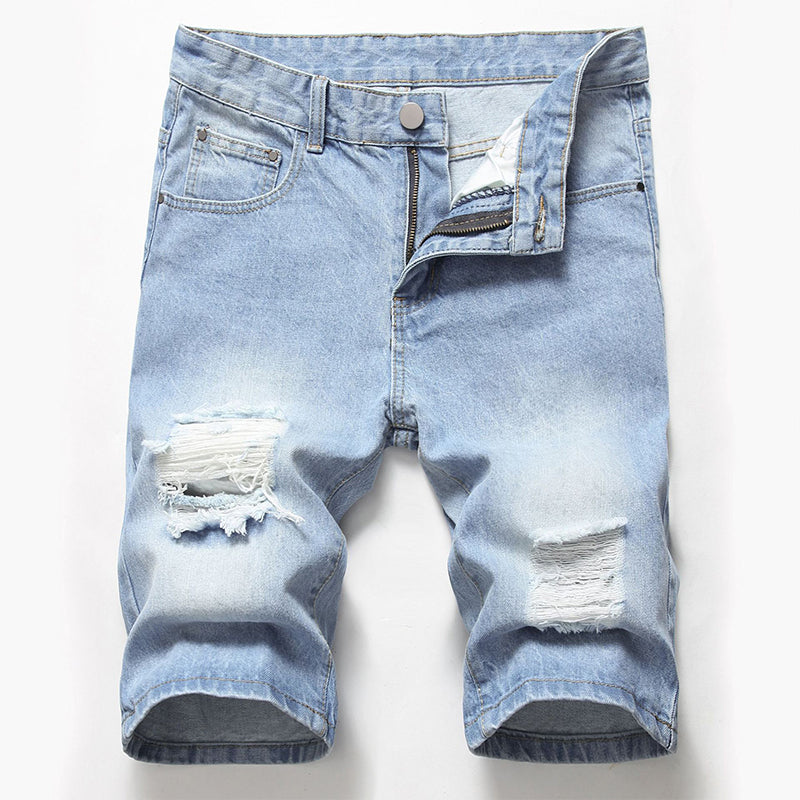 🔥JETZT 50 % RABATT!🔥 Vintage Destroyed Denim-Shorts