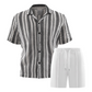 👕 🩳 Herren Freizeit-Set mit Kurzarmhemd & Shorts – Leicht, bequem & perfekt für warme Tage ☀️ ✨