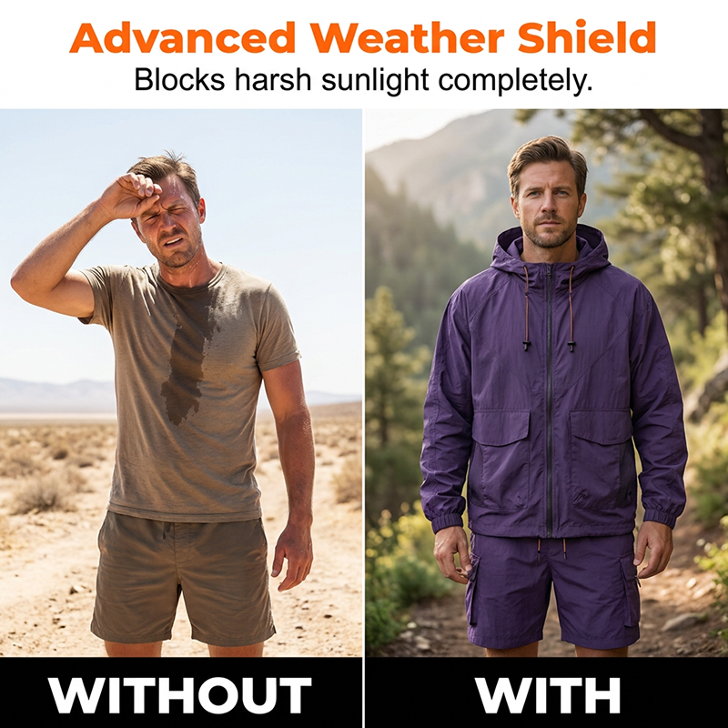 ✨ Sonderangebot 50% RABATT! ☀️ Unisex Bergstil Eiskühlende Sonnenschutz-Jacke – UV-Schutz, atmungsaktiv, leicht