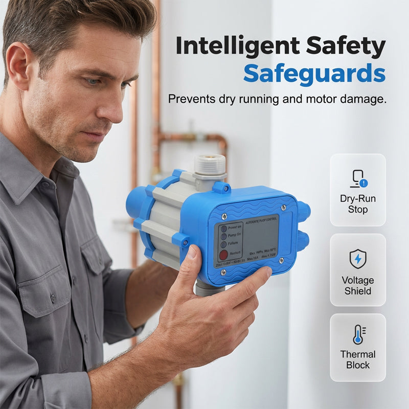 💧 50% RABATT! ⚡ Automatischer Druckschalter für Wasserpumpen – Konstanter Wasserdruck auf Knopfdruck – Perfekt für Hauswasserwerke, Gartenpumpen oder Bewässerungssysteme – zuverlässiger Start/Stopp ohne manuelle Steuerung 🔧