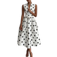 👗 50% RABATT! 🌸 Damen-Kleid mit Polka-Dot-Muster, V-Ausschnitt & ärmellos – Luftig, elegant & vielseitig – Perfekt für Alltag, Büro oder besondere Anlässe – zeitloser Look mit Frische ✨