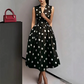 👗 50% RABATT! 🌸 Damen-Kleid mit Polka-Dot-Muster, V-Ausschnitt & ärmellos – Luftig, elegant & vielseitig – Perfekt für Alltag, Büro oder besondere Anlässe – zeitloser Look mit Frische ✨