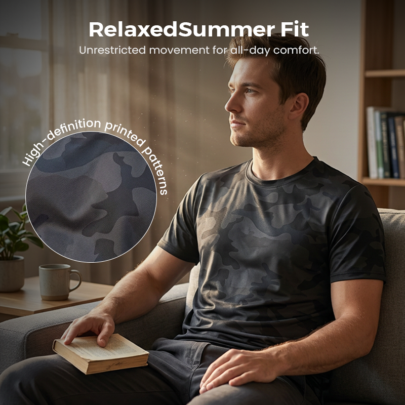 👕🌿 50% RABATT! Schnelltrocknendes Camouflage-Sport-T-Shirt für Herren – Atmungsaktiv & leicht – Feuchtigkeitsableitend, ideal für Fitnessstudio, Laufen oder Outdoor-Aktivitäten 💪✨